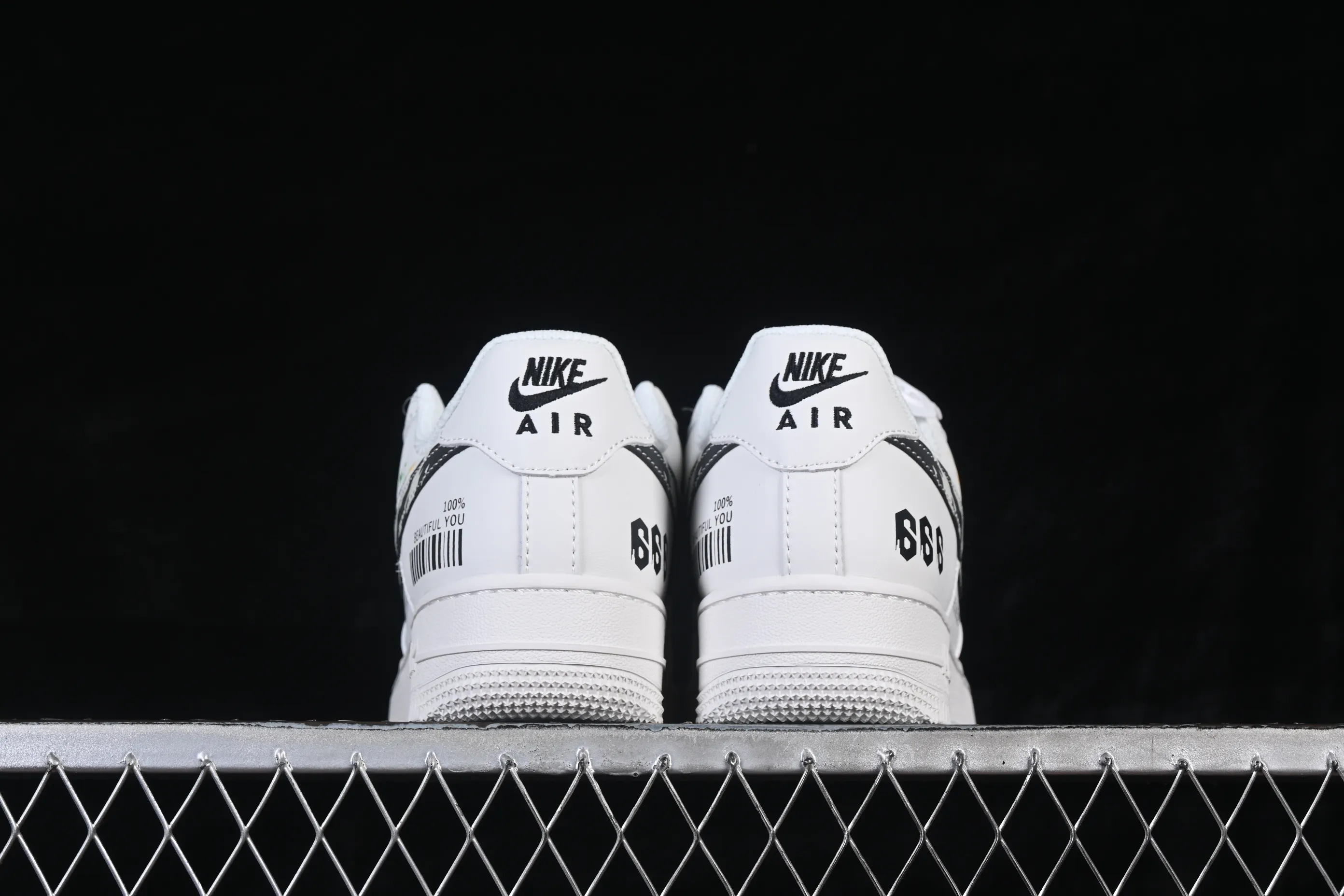 All categories Nk Air Force 1 Air Force series Nk Air Force 1 Low Air Force low-top Nike Air Force 1 '07 Low White and black barcode Air Force 1 low-top casual sneakers JP8028-072